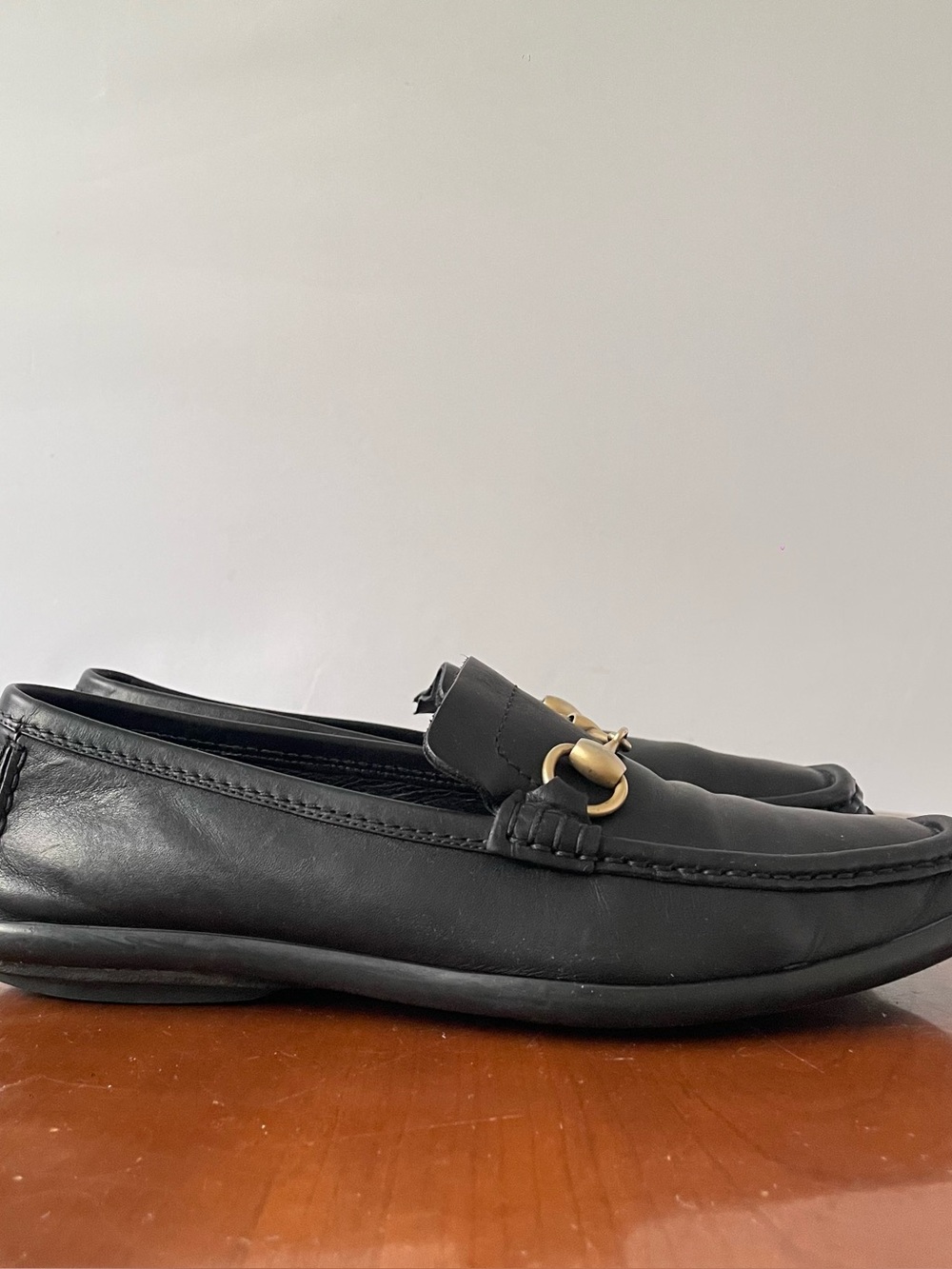Gucci Black Horsebit leather loafers | US 7.5B